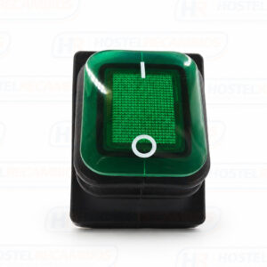 INTERRUPTOR VERDE 30x22mm 230V 16A